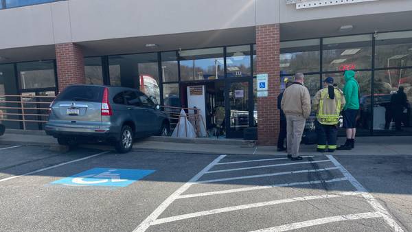 RAW: Vehicle hits pedestrian, crashes into business along McKnight Road