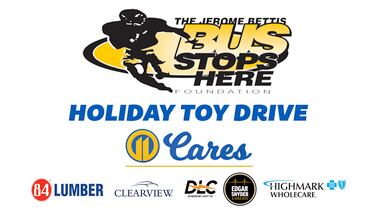 11 Cares partnering with Jerome Bettis for Holiday Toy Drive