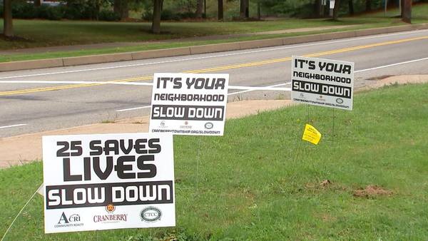 Cranberry Township sends message for drivers to slow down ahead of school year