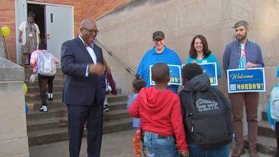 Pittsburgh Public Schools dads, grandfathers participate in ‘Take a Child to School’ Day