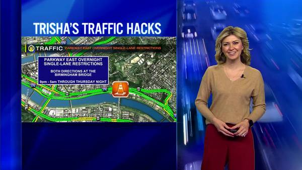 TRAFFIC: Parkway East Overnight Single-Lane Restrictions