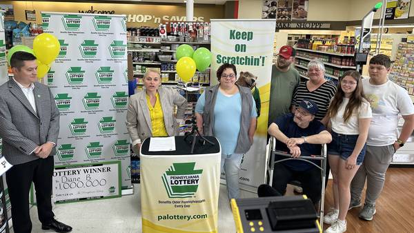 Westmoreland County woman wins $1 million Pennsylvania Lottery scratch-off ticket