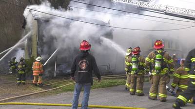 PHOTOS: Fire burns through house in Sewickley Township