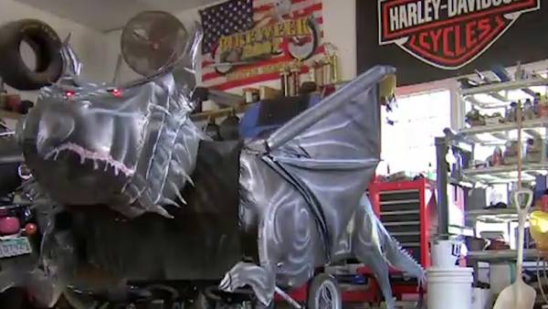 Father transforms son's wheelchair into elaborate 'Game of Thrones' Halloween costume