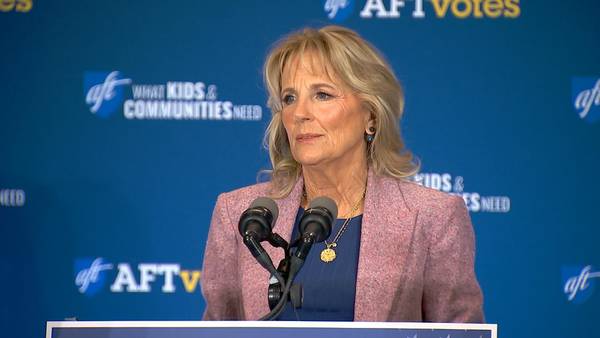 First lady Jill Biden comes to Pittsburgh to rally for Democratic candidates