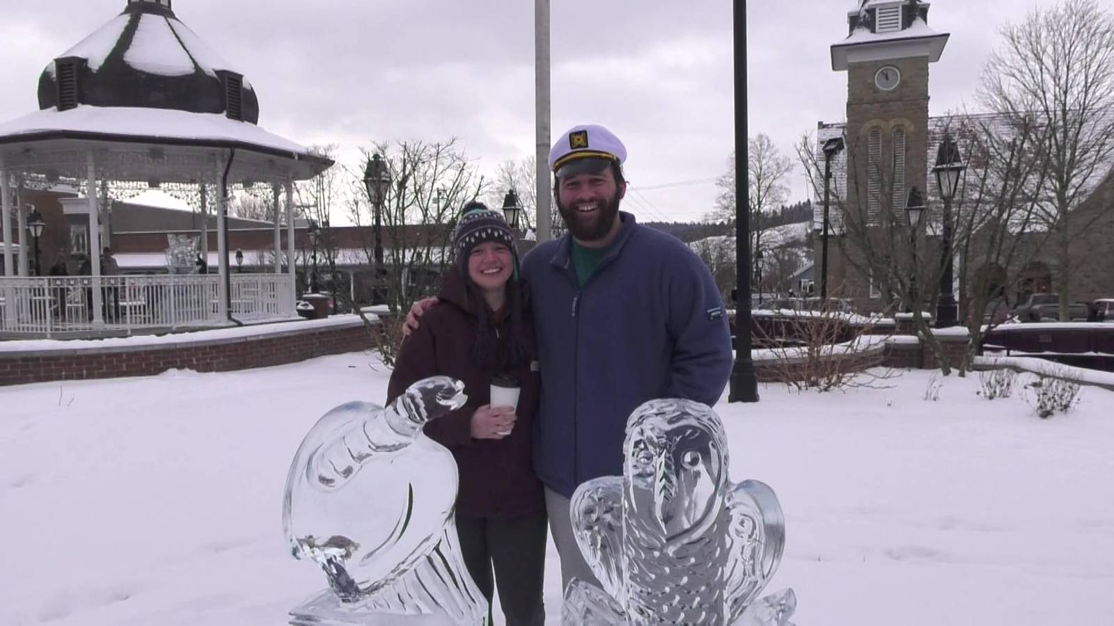 PHOTOS Sculptures put on display for 2024 Ice Festival in Ligonier WPXI