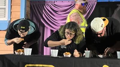 PHOTOS: Parkgoers compete for Kennywood passes in 2024 Worm Eating Contest