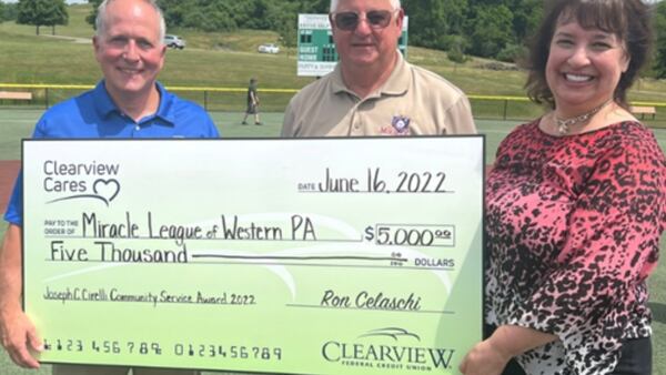 Clearview Federal Credit Union honors recipient of  Joseph C. Cirelli Community Service Award
