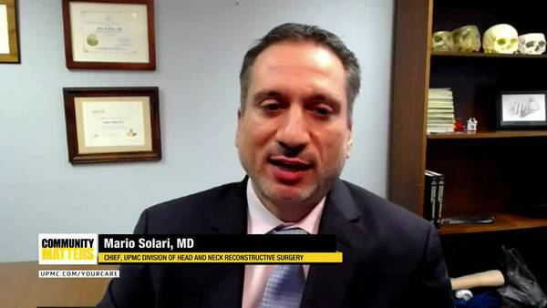 UPMC Community Matters: Dr. Mario Solari talks about head and neck reconstructive surgery