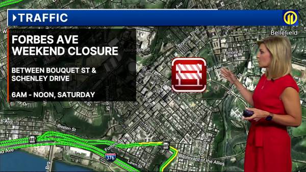 TRAFFIC: Forbes Avenue weekend restrictions