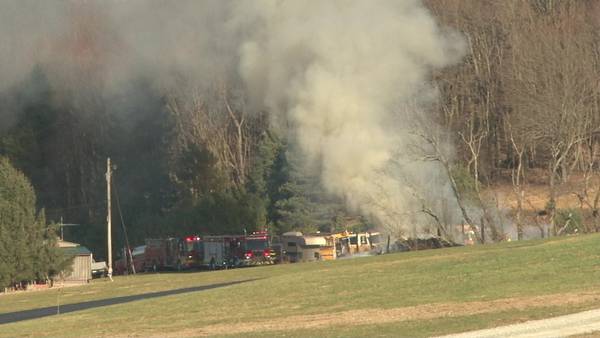 PHOTOS: Structure reduced to rubble after fire in Fayette County