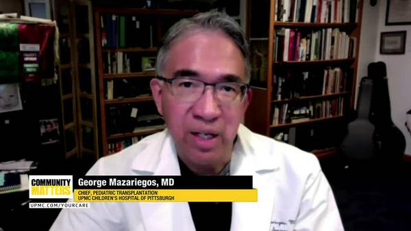 UPMC Community Matters: Dr. George Mazariegos talks about pediatric organ transplants
