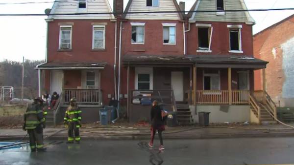 Rowhouse destroyed, another badly damaged by fire in Hazelwood