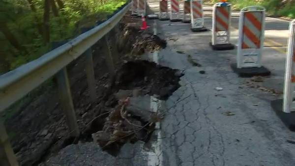 Recent storms wash away more of heavily-traveled road in Beaver County