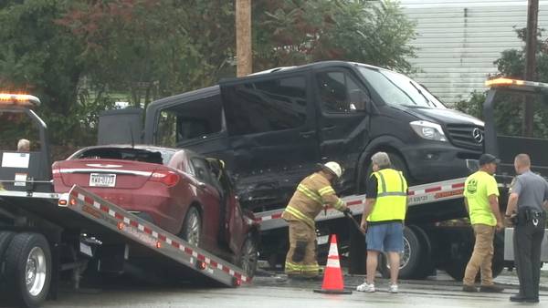 PHOTOS: 8 people, including 6 children, injured in Menallen Township car crash