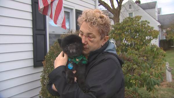Butler Township woman released from hospital after bear attack, reunites with beloved dog