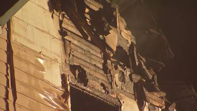 PHOTOS: Fire tears through vacant house in Charleroi