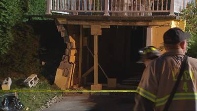 Vehicle crashes into house after hitting pole in Washington County