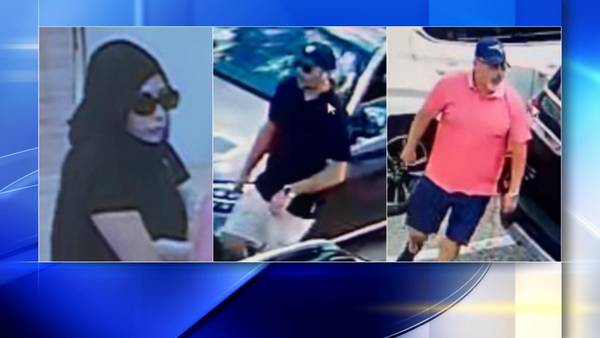 3 suspects wanted for allegedly stealing credit cards from cars at field club in Fox Chapel