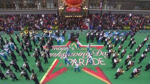 Franklin Regional Marching Band performs in Macy's Thanksgiving Day Parade