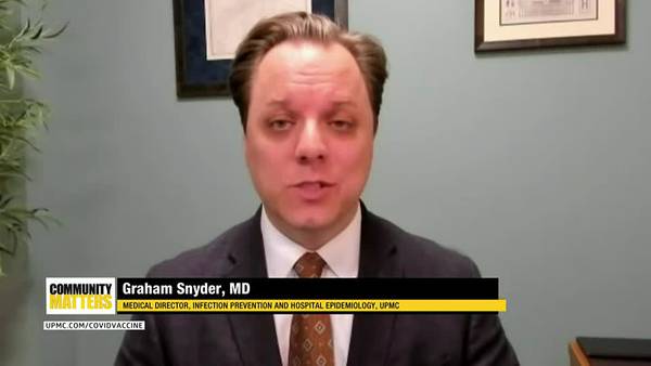 UPMC Community Matters: Dr. Graham Snyder talks Covid-19 booster shot recommendations and eligibility