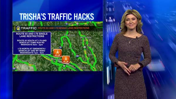 TRAFFIC: Route 65 & I-79 Single Lane Restrictions