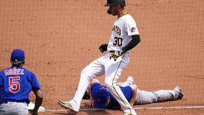 Pirates two-hit in 8-3 loss to Cubs; losing streak hits 9