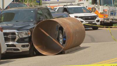 PHOTOS: Deadly construction accident shuts down road near Petersen Events Center in Pittsburgh