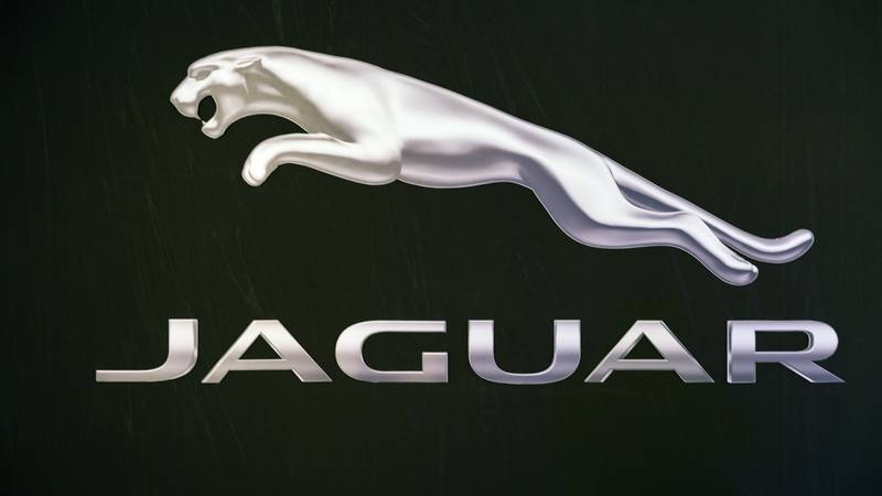 Jaguar cars logo closeup