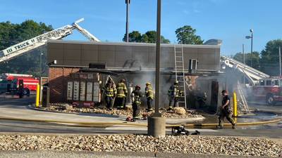 PHOTOS: Crews respond to fire at Harmar Township Wendy's