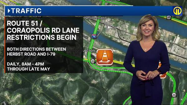 TRAFFIC: Route 51 / Coraopolis Road Restrictions Begin Today