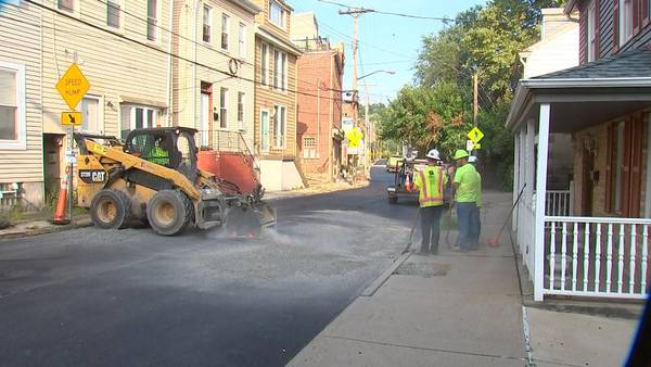 South Side Slopes traffic calming construction underway in an effort to slow down drivers