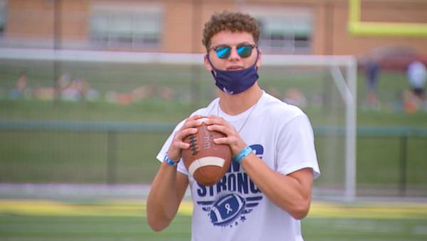 Freeport High School’s QB watching from sidelines after quick checkup turned into cancer diagnosis