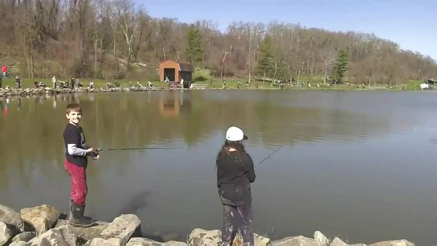 Children celebrate first day of trout season in Allison Park WPXI