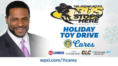 11 Cares teams up with Jerome Bettis for toy drive