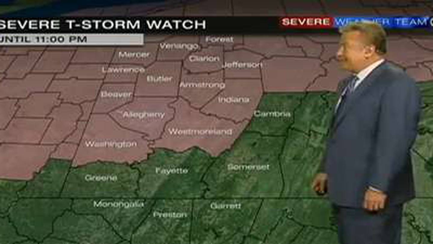 Western Pa. counties under Severe Thunderstorm Watch WPXI