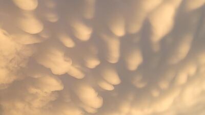 PHOTOS: Rare “mammatus clouds” provide Thursday night show across Western PA