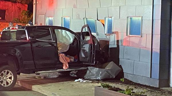Stolen pickup truck crashes into restaurant on Grandview Avenue
