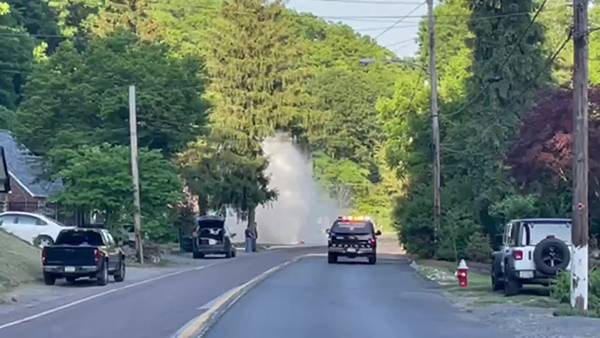 RAW: Water main break shuts down section of busy Ross Township road