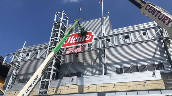 PHOTOS: Heinz Field signage removed from Acrisure Stadium