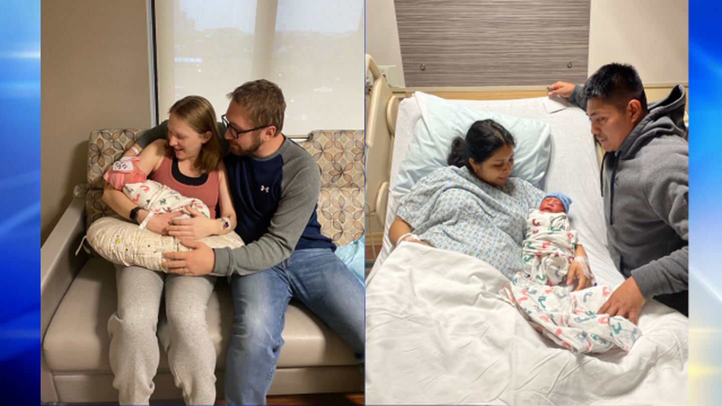 匹配结果：
两名新年宝宝在匹兹堡大学医疗中心麦吉妇女医院同时诞生