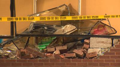 PHOTOS: Car crashes into front of local Dollar Tree