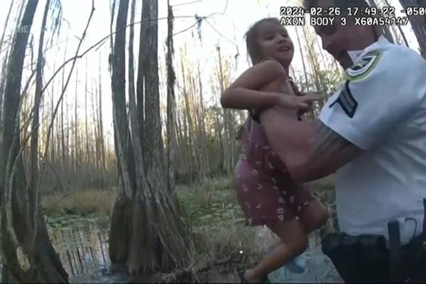 WATCH: See the moment deputies find missing 5-year-old in swampy Florida woods