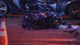 2 people taken to hospital after crash involving motorcycle in Pittsburgh