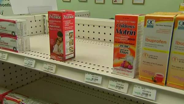 Some pharmacies running low on children’s Tylenol due to uptick in illness
