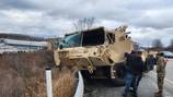 Man injured after military vehicle crashes on I-79 in Butler County