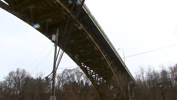 Work begins beneath crumbling bridge following Channel 11 report