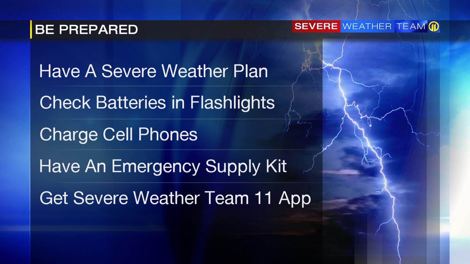 Strong storms possible; Know the difference between watch, warning WPXI