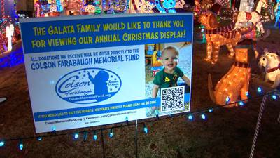 PHOTOS: North Huntingdon Christmas light display serves as memorial for little boy who died unexpectedly