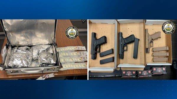 3 guns, ammunition found concealed in briefcase at Pittsburgh International Airport, police say 